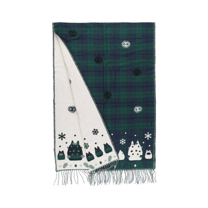 My Neighbor Totoro Buttoned Check Stole Totoro