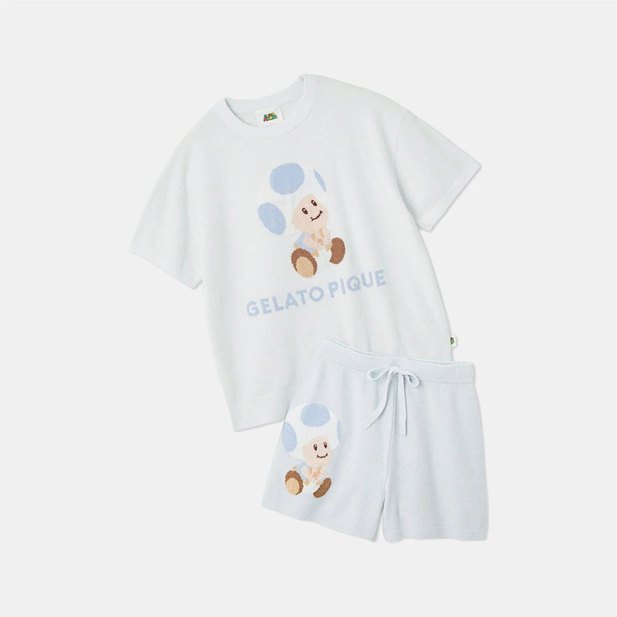 Nintendo Super Mario Women's Toad Jacquard Pullover Shorts Set