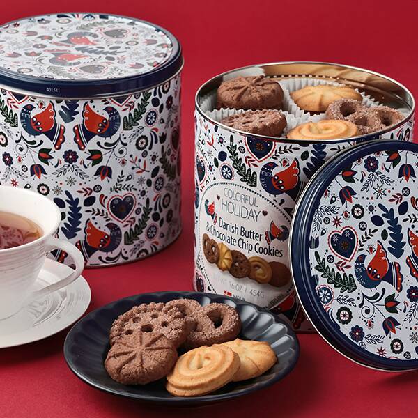 Jacobsen Holiday Tin Cookie Assortment 454g