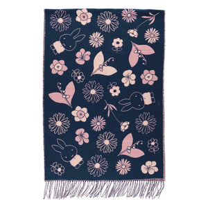 Miffy Stole (Navy) - Flower Miffy Limited