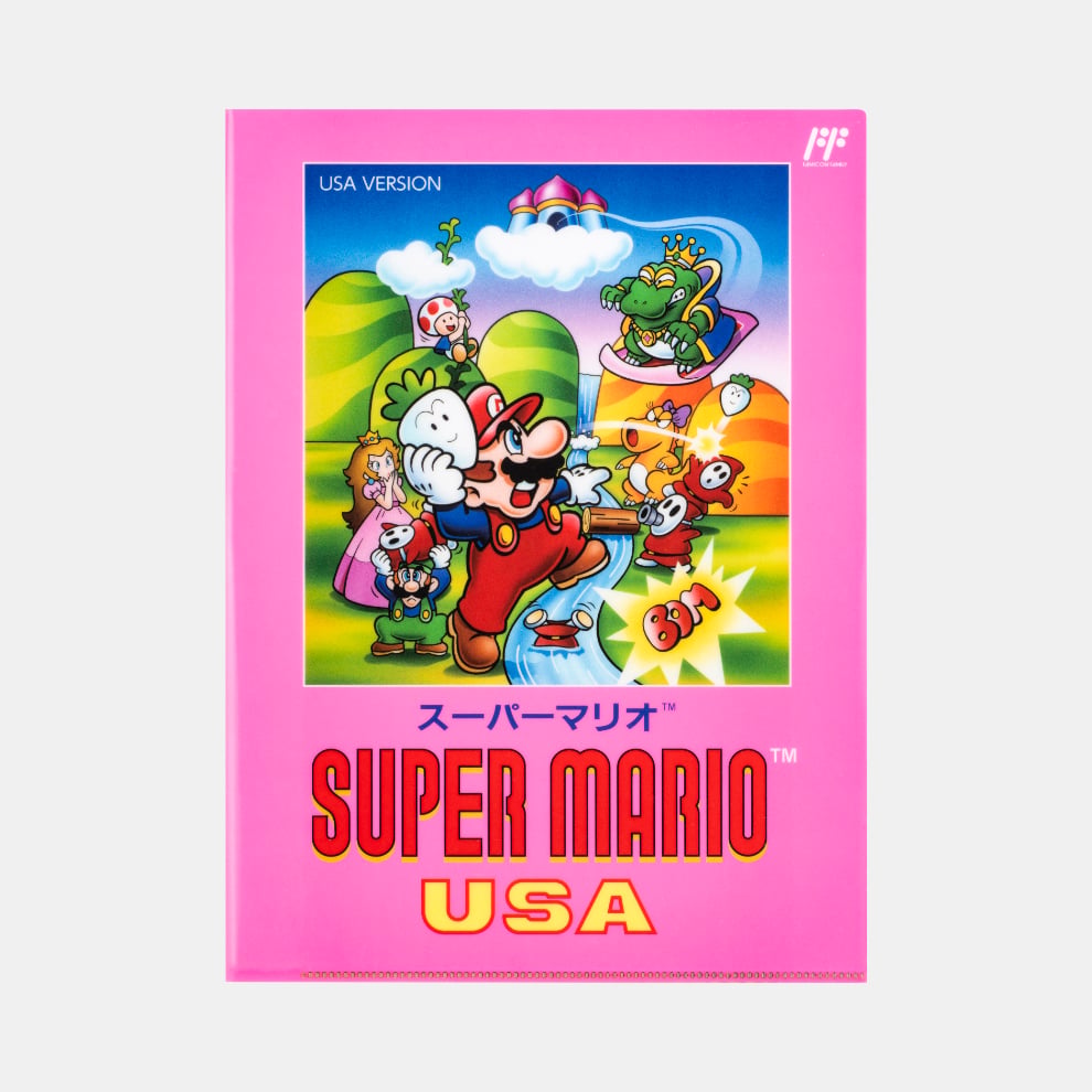 Nintendo Super Mario USA Double Pocket Clear File NSJ_8_A5ABH
