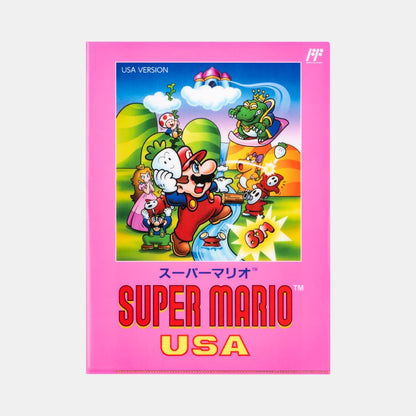 Nintendo Super Mario USA Double Pocket Clear File NSJ_8_A5ABH