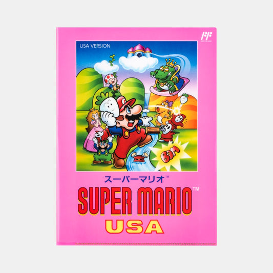 Nintendo Super Mario USA Double Pocket Clear File NSJ_8_A5ABH