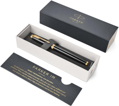 Parker IM Core Fountain Pen Fine Nib Black GT