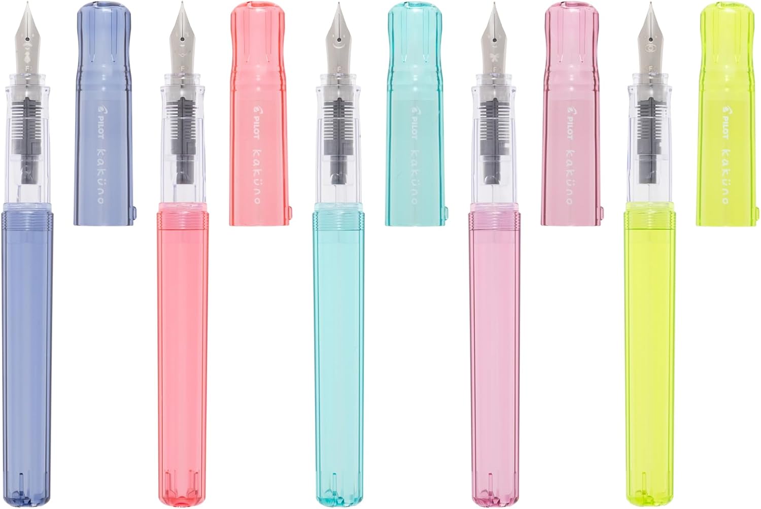 PILOT Kakuno Fountain Pen Fine and Medium Nib Assorted Colors