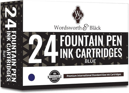 Wordsworth & Black Fountain Pen Ink Cartridges 24-Pack