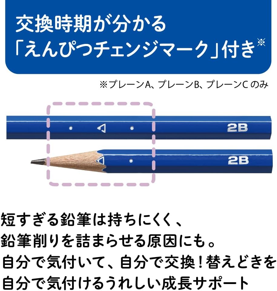 Tombow ippo! 2B Graphite Pencils Hexagonal Non-Character Design 12-Pack