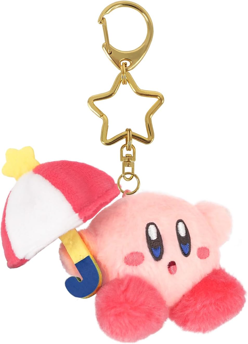 Sanei Boeki Kirby Mini Mofu Mascot Keychain Plush Toy