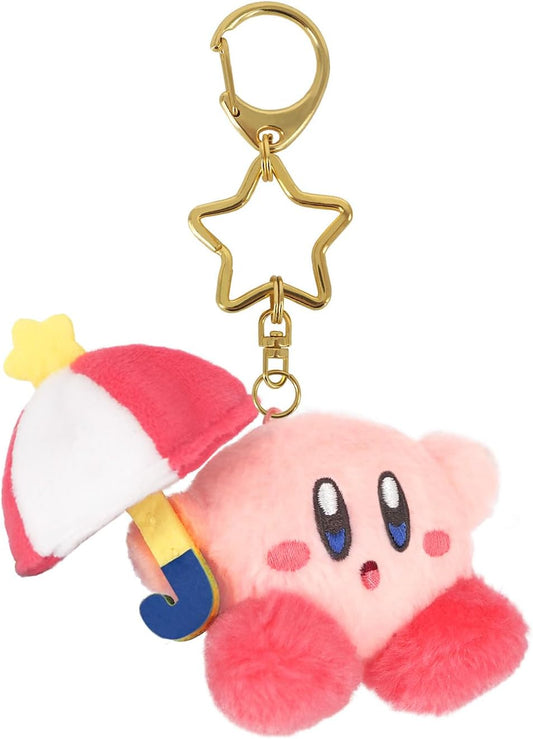 Sanei Boeki Kirby Mini Mofu Mascot Keychain Plush Toy