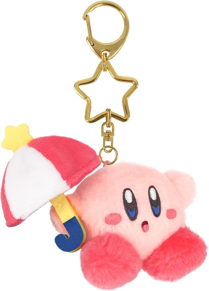 Sanei Boeki Kirby Mini Mofu Mascot Keychain Plush Toy