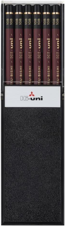 uni Hi-Uni Graphite Pencils 10B 12-Count Pack