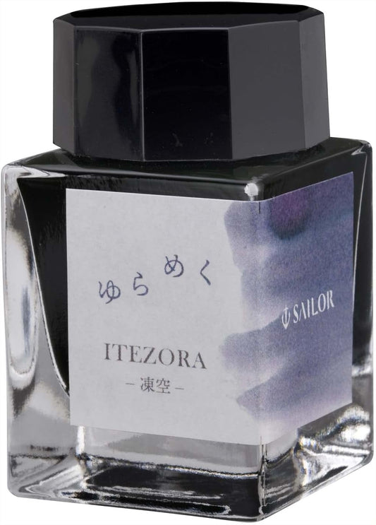 Sailor Yurameku Fountain Pen Ink Color-Changing Shading Itezora Pale Blue