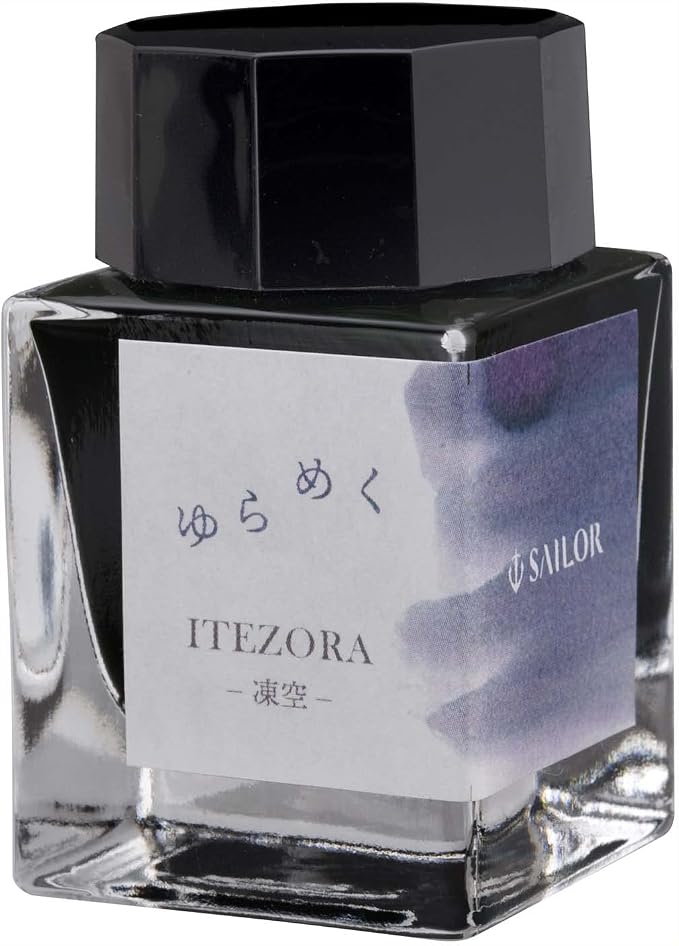 Sailor Yurameku Fountain Pen Ink Color-Changing Shading Itezora Pale Blue