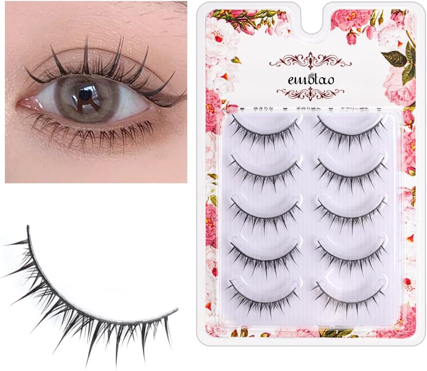 Emotao Natural Eyelashes (M8 black)