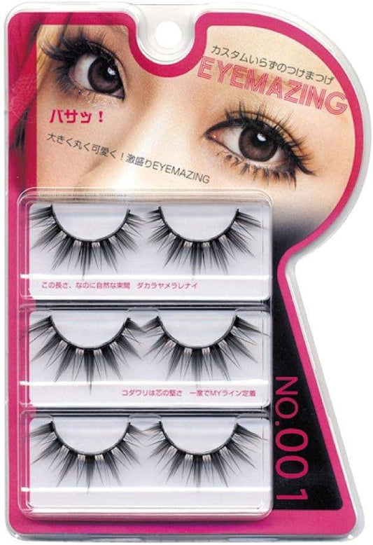 Ginza kosumetexik kurabo Eyemazing Pure Series Eyelashes No. 001