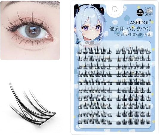 LASHIDOL Natural Eyelashes (10rows-SunFlower)