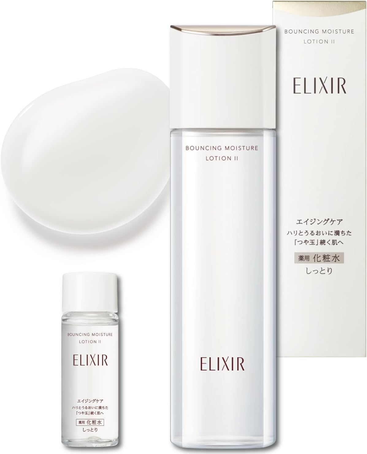 Elixir Bouncing Moisture Lotion + Mini Size by Shiseido for Skin Care (290g)