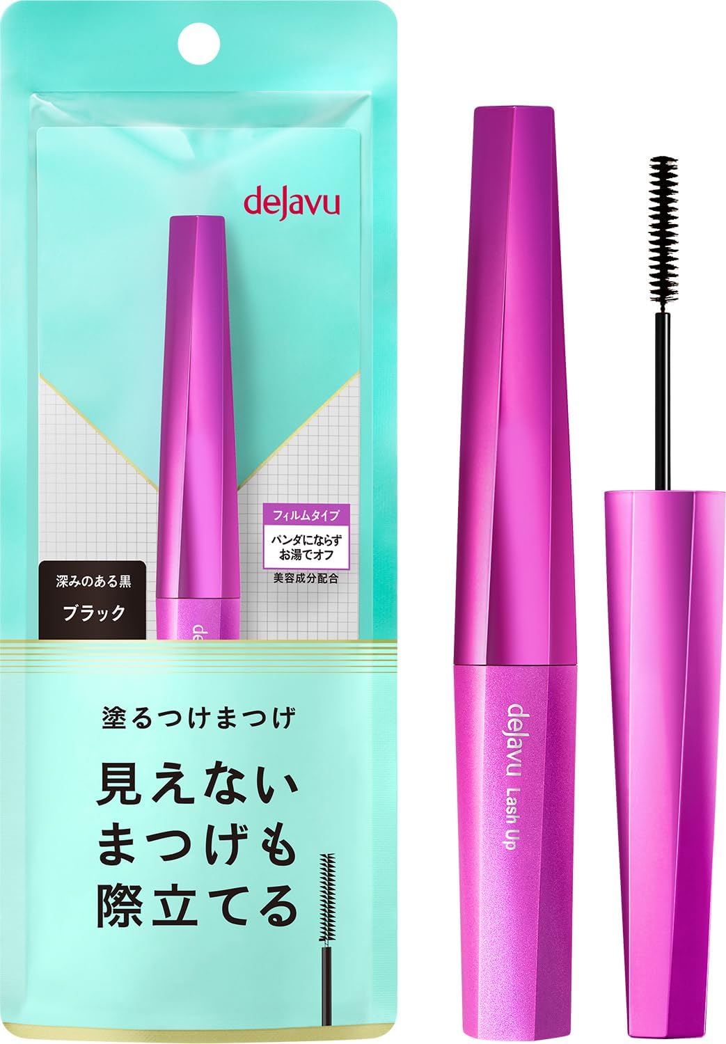 dejavu Self Eyelash Raising Type Ultra Fine Triangular Brush "Black Mascara"