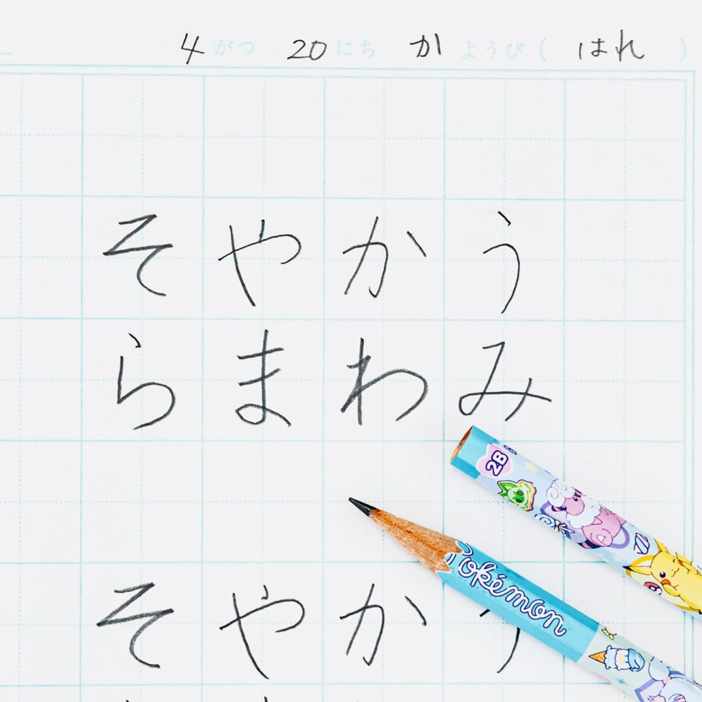 Showa Note Pokemon 2B Graphite Pencils Hexagonal Shaft Pack of 12