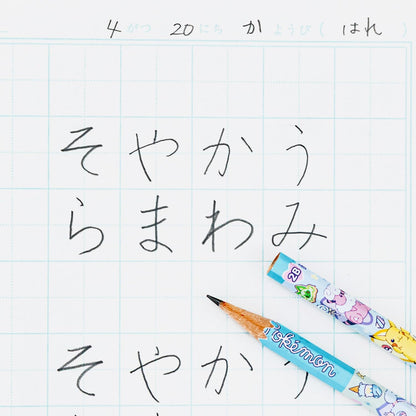 Showa Note Pokemon 2B Graphite Pencils Hexagonal Shaft Pack of 12