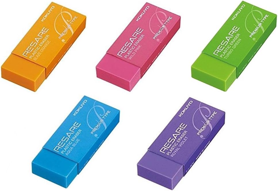 Kokuyo Risare Premium Eraser 5-Piece Set Multicolor
