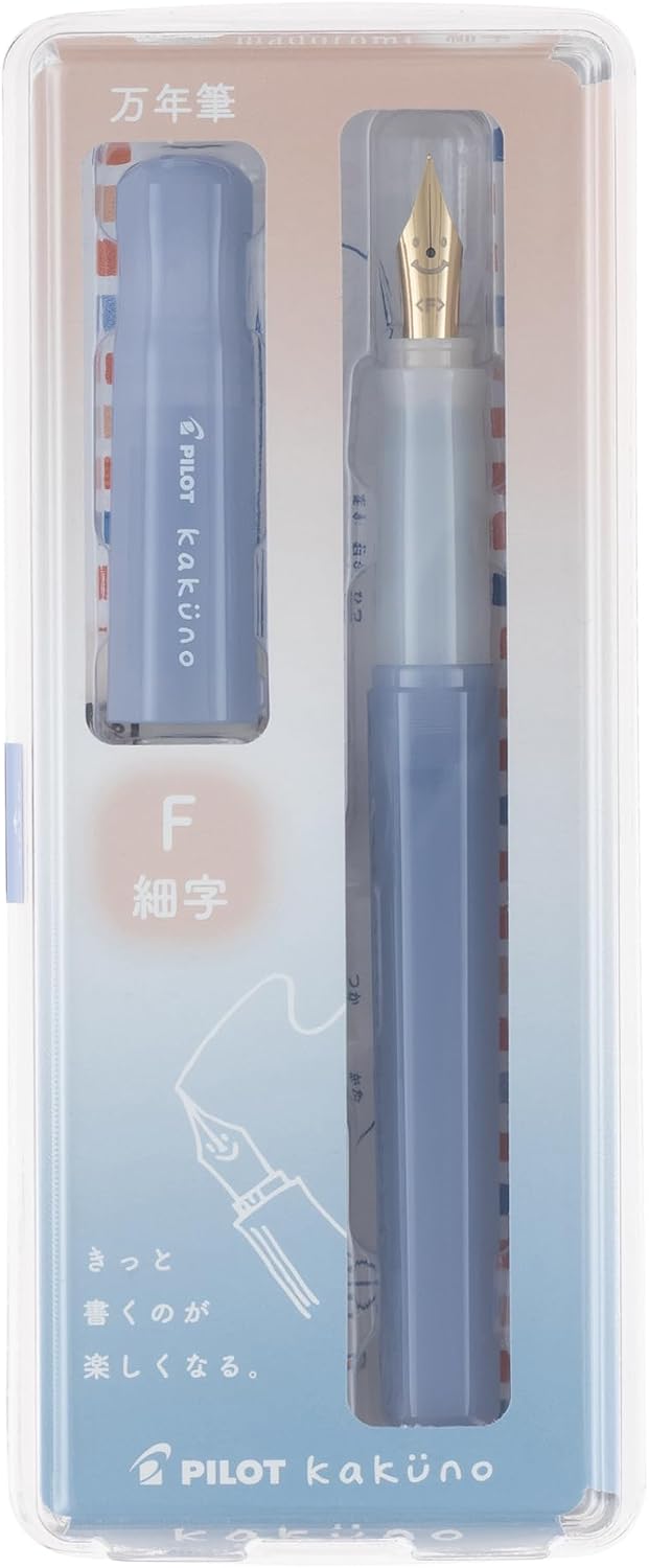 PILOT Kakuno Madoromi Color Fountain Pen Fine Nib Madorami Blue