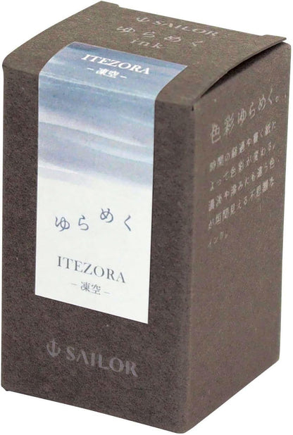 Sailor Yurameku Fountain Pen Ink Color-Changing Shading Itezora Pale Blue