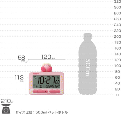RHYTHM Kirby Alarm Clock Digital Pink 8RDA84KB13
