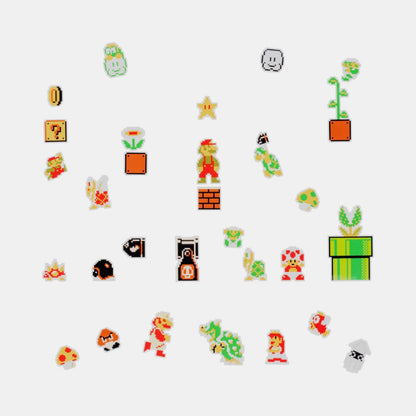 Nintendo Super Mario Bros. Flake Sticker Set