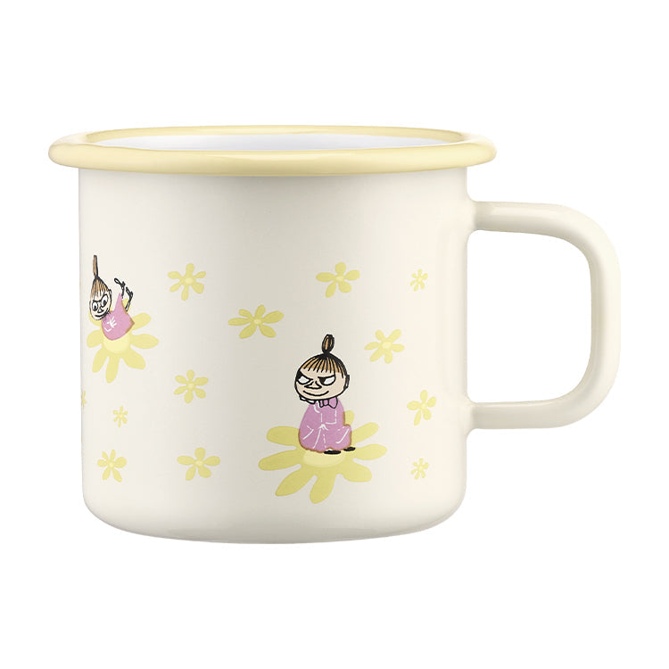 Muurla Moomin Enamel Mug 370ml Little My Flowers