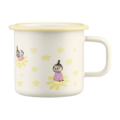 Muurla Moomin Enamel Mug 370ml Little My Flowers