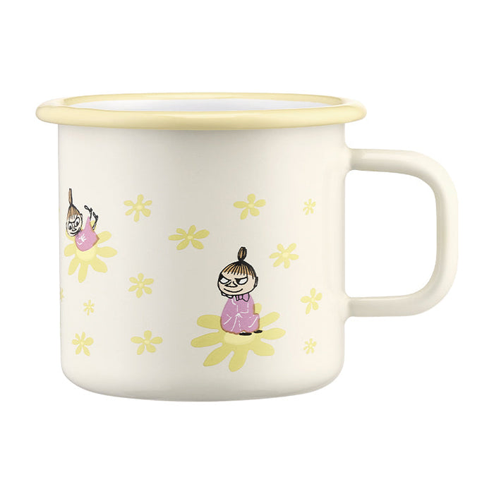 Muurla Moomin Enamel Mug 370ml Little My Flowers