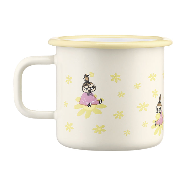 Muurla Moomin Enamel Mug 370ml Little My Flowers