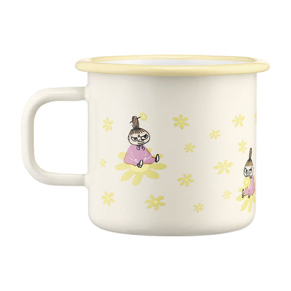 Muurla Moomin Enamel Mug 370ml Little My Flowers