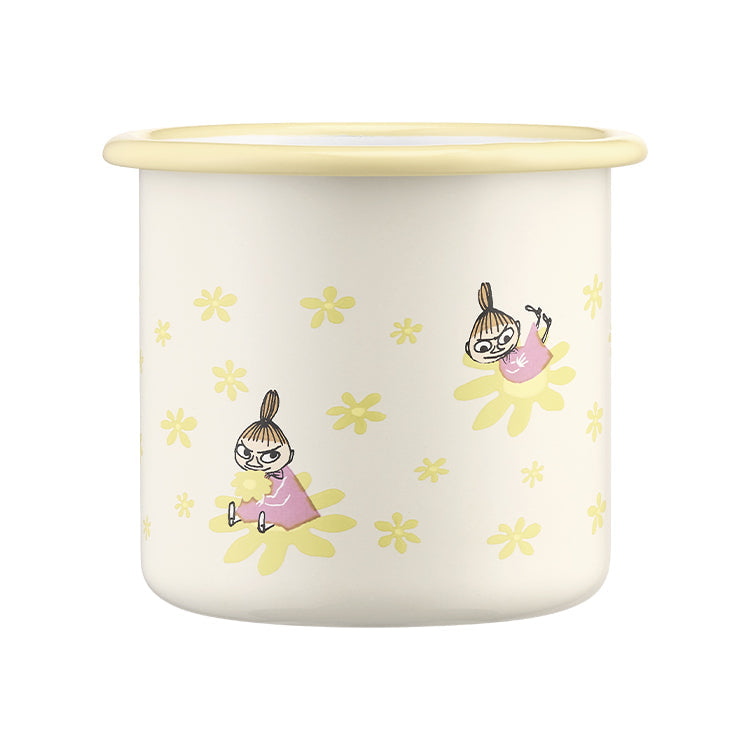 Muurla Moomin Enamel Mug 370ml Little My Flowers