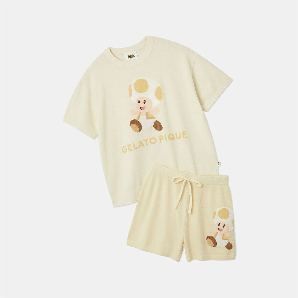 Nintendo Super Mario Women's Toad Jacquard Pullover Shorts Set