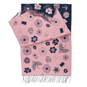 Miffy Stole (Navy) - Flower Miffy Limited