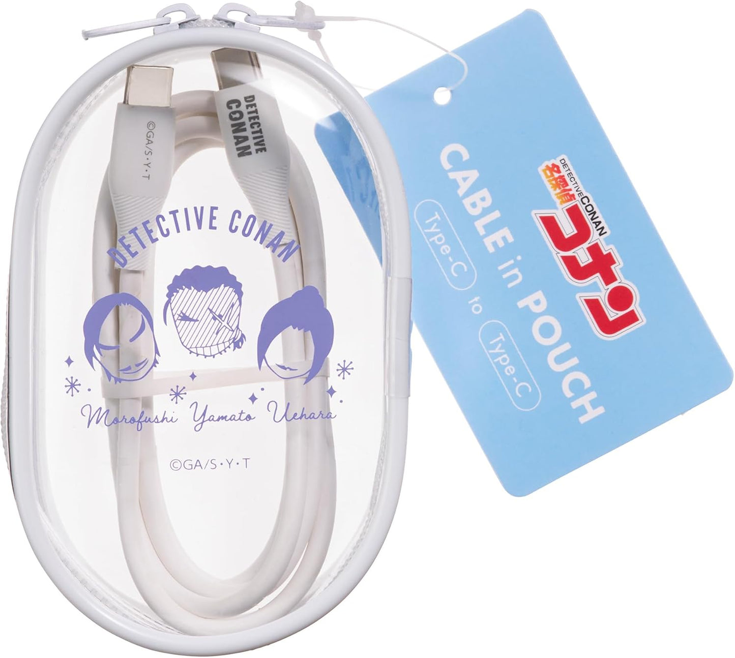 Detective Conan Cable-in Pouch with USB Type-C Cable