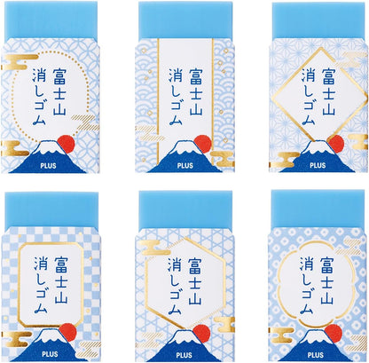 PLUS Air-In Fujisan Eraser Japanese Style 6-Piece Set
