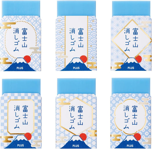 PLUS Air-In Fujisan Eraser Japanese Style 6-Piece Set