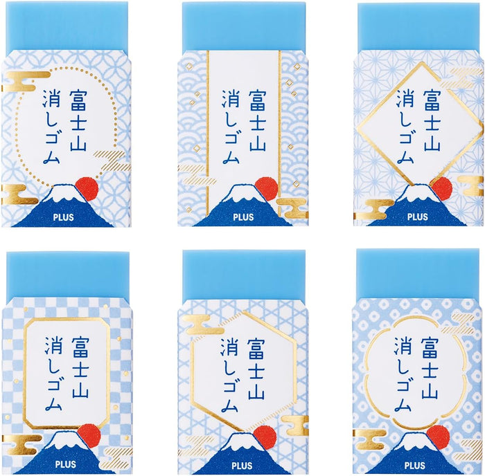 PLUS Air-In Fujisan Eraser Japanese Style 6-Piece Set