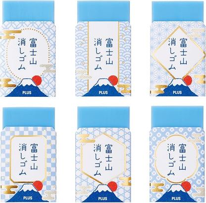 PLUS Air-In Fujisan Eraser Japanese Style 6-Piece Set