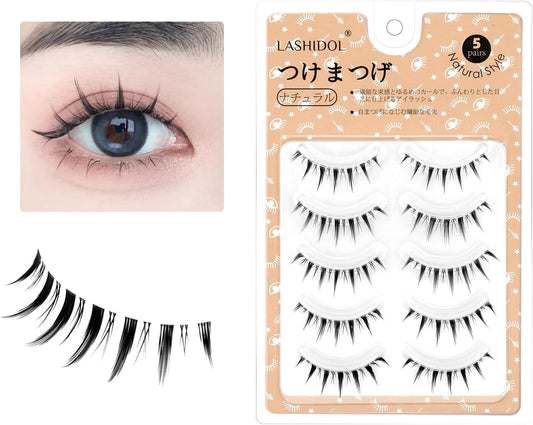 LASHIDOL Natural Eyelashes (manga lash no.01)