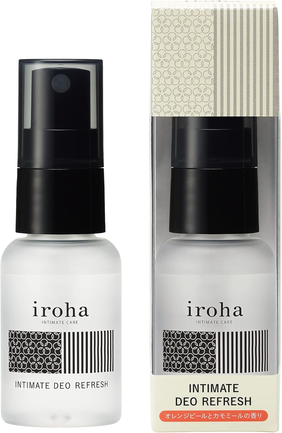 iroha Intimate Deo Refresh Delicate Zone Wiping Mist Orange Peel and Chamomile Scent (30ml)