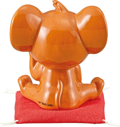 Sun Art Tom & Jerry Maneki-neko Jerry Ceramic Figure Brown