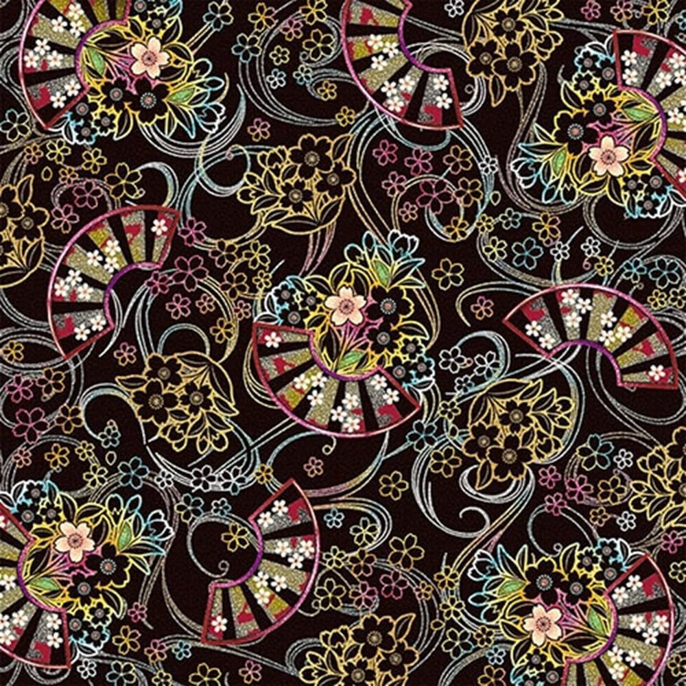 Toyo 010631 Washi Origami Paper 5.9-inch Black 28 Sheets