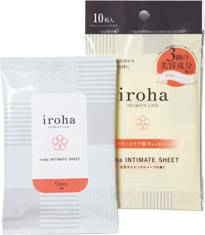 iroha INTIMATE SHEET Set of 2  for Delicate Care  - 20 pieces