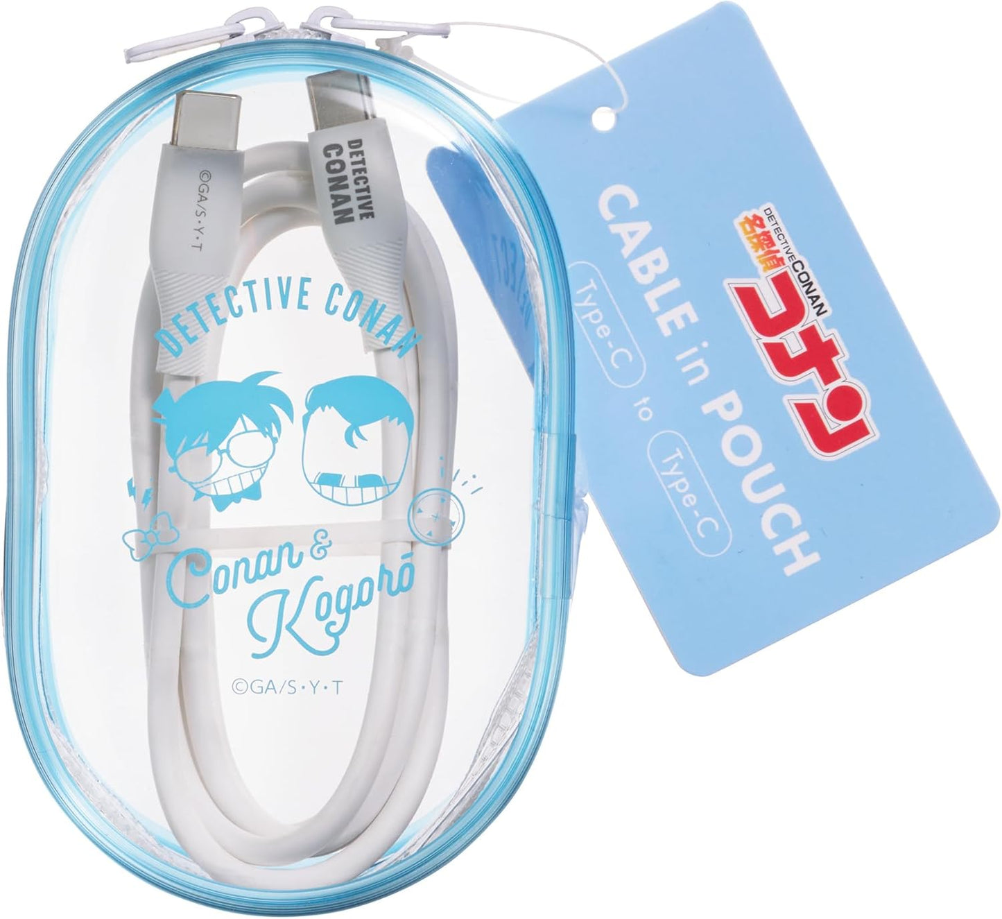 Detective Conan Cable-in Pouch with USB Type-C Cable