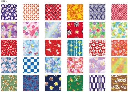 Showa Grim Washi Origami Paper 30 Traditional Patterns 3-Inch