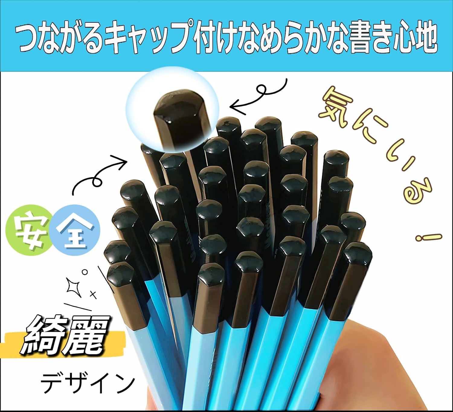 BAMBOLA 4B Thick Lead Writing Pencils, Hexagonal Barrel 12-Pack